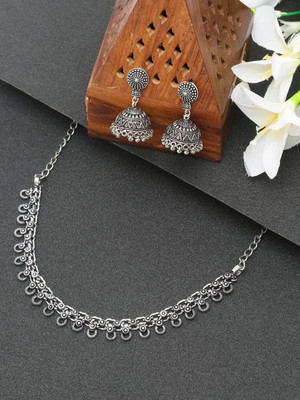 Sangria Alloy Silver Silver Jewellery Set(Pack of 3)