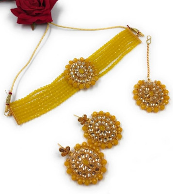 Mystory Alloy Gold-plated Yellow Jewellery Set(Pack of 1)