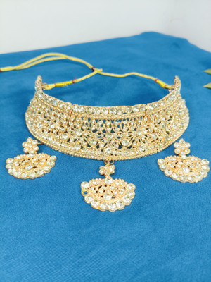 MehrasVirasat Alloy Gold-plated Rose Gold Jewellery Set(Pack of 1)