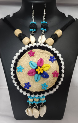 Loknath Fabric Multicolor Jewellery Set(Pack of 1)