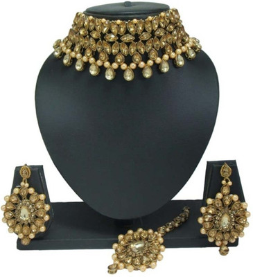 BJ JEWEL Alloy Gold Jewellery Set(Pack of 1)