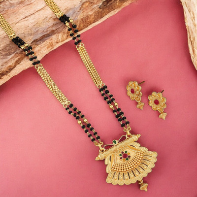 Seora Alloy Gold-plated Gold Jewellery Set(Pack of 2)