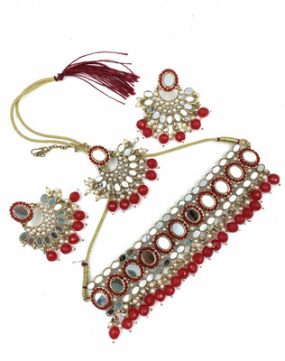 MAYRA TRADING Alloy Red Jewellery Set(Pack of 1)
