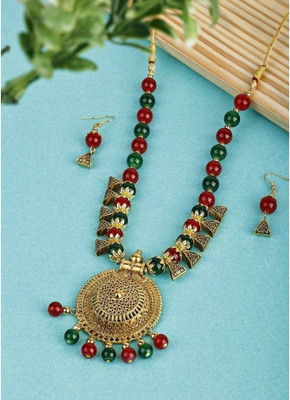 SKG Fashion Store Alloy Gold-plated Multicolor Jewellery Set(Pack of 1)