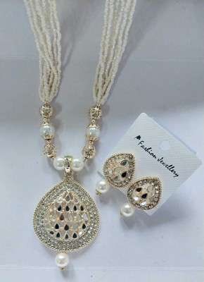 DD JEWELS Alloy Gold-plated Silver Jewellery Set(Pack of 1)