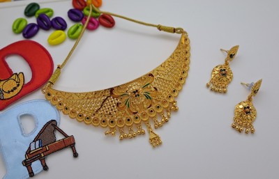 Web Mall Alloy Gold-plated Gold Jewellery Set(Pack of 2)