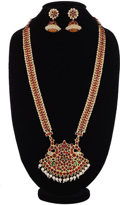 Elite trade Brass Red Jewellery Set(Pack of 1)