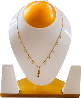 Amira Fashion Brass Gold Jewellery Set(Pack of 1)