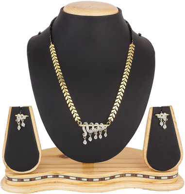 LUXOR Alloy Gold-plated Black, Gold Jewellery Set(Pack of 1)