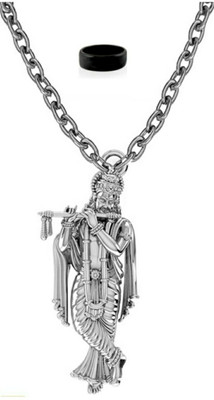 Vedansh Alloy, Stainless Steel Titanium, Sterling Silver, Silver Silver, Black Jewellery Set(Pack of 2)