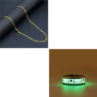 Vipunj Alloy Sterling Silver, Gold-plated Gold, Green, Silver Jewellery Set(Pack of 1)