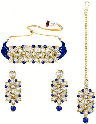 RAUNAK CREATION Alloy Blue Jewellery Set(Pack of 1)