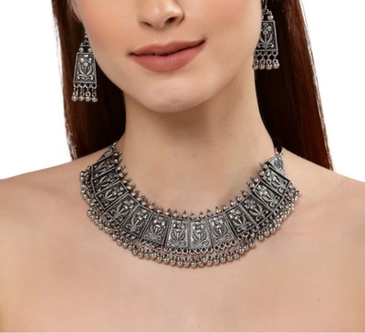 oplera spark Oxidised Silver Black Jewellery Set(Pack of 1)