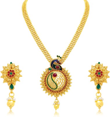 Sukkhi Alloy Gold-plated Multicolor Jewellery Set(Pack of 1)