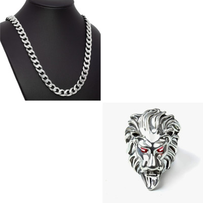 MAATRCHAAYA Stainless Steel Sterling Silver Silver Jewellery Set(Pack of 2)