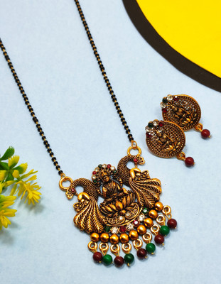 Divyanshi Collection Brass Gold-plated Gold Jewellery Set(Pack of 2)
