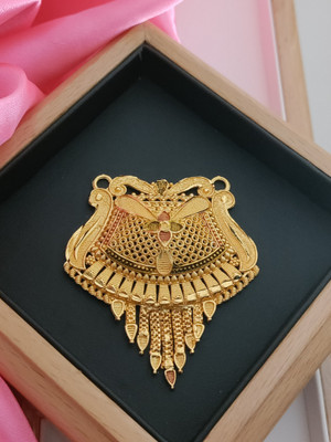 Om Krishiv Collection Brass Gold-plated Gold Jewellery Set(Pack of 1)