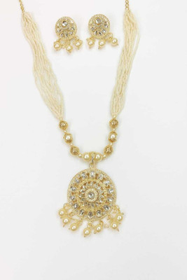 AKARISHIT Alloy White Jewellery Set(Pack of 1)