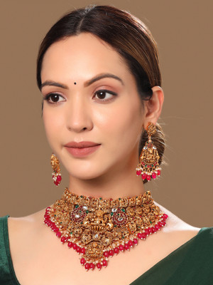 YELLOW CHIMES Metal Gold-plated Gold Jewellery Set(Pack of 3)