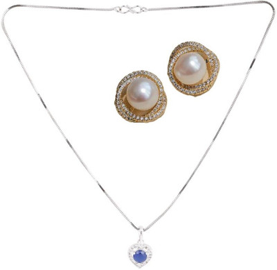 SRK Fashions Alloy Blue, White Jewellery Set(Pack of 1)