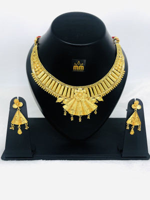 Mini Muskan Metal Gold Jewellery Set(Pack of 1)