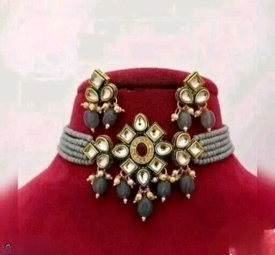 ARADHEMA Alloy Gold-plated Multicolor Jewellery Set(Pack of 1)