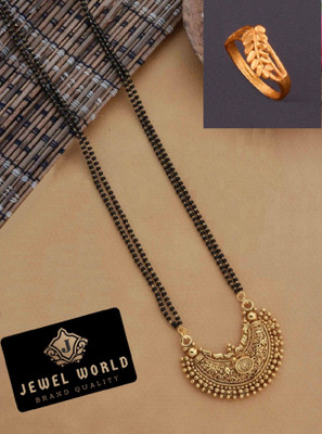 Jewel WORLD Alloy Gold-plated Gold Jewellery Set(Pack of 1)