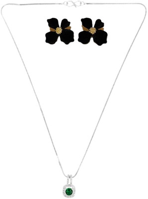 SRK Fashions Alloy Green, Black Jewellery Set(Pack of 1)