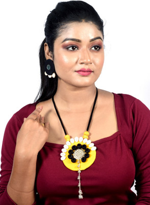 A S enterprize Oxidised Silver Multicolor Jewellery Set(Pack of 1)