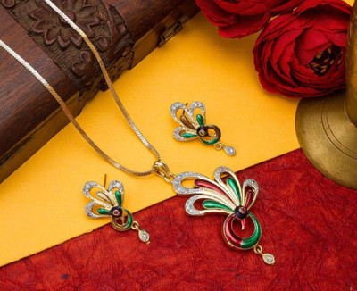 VIRAK Alloy Gold-plated Multicolor Jewellery Set(Pack of 1)
