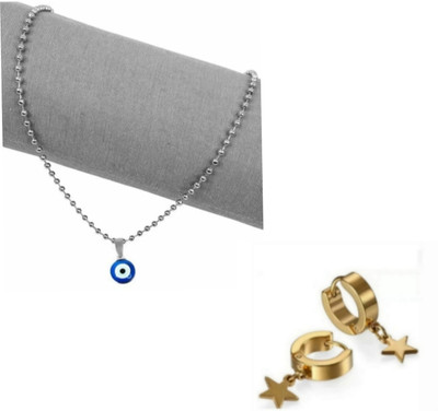 MAATRCHAAYA Brass, Alloy, Stainless Steel Sterling Silver, Gold-plated, Silver Silver, Gold Jewellery Set(Pack of 2)