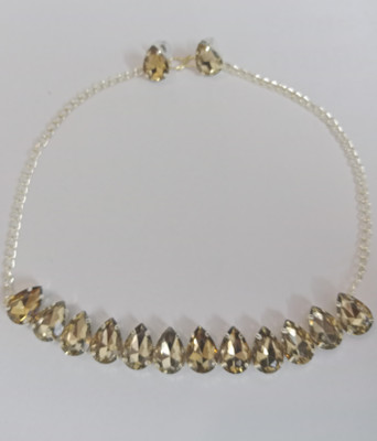 Zarmar fashion Stone Gold-plated White, Gold Jewellery Set(Pack of 1)