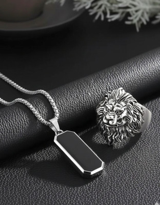 Rgulus Alloy Rhodium Silver Jewellery Set(Pack of 2)