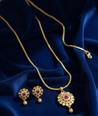 Kagul Alloy Gold-plated Gold Jewellery Set(Pack of 1)