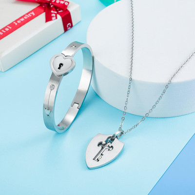 Thrillz Stainless Steel Silver Silver Jewellery Set(Pack of 2)