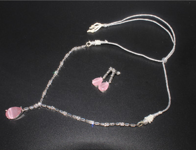 Twilight Gem Copper Silver Pink Jewellery Set(Pack of 3)