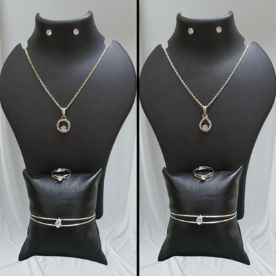 KRISHNAA CREATION Sterling Silver Silver Silver Jewellery Set(Pack of 2)