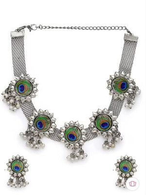 JMBW INTERNATIONAL Alloy Silver Jewellery Set(Pack of 1)