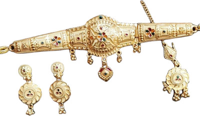 SGN FASHION Alloy Gold Jewellery Set(Pack of 1)