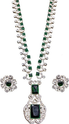 TWOLOVER Alloy Gold-plated Green Jewellery Set(Pack of 1)