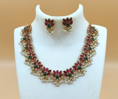 Joyful Alloy Gold-plated Multicolor Jewellery Set(Pack of 1)