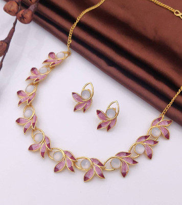 BAPASITARAM Alloy Gold-plated Multicolor Jewellery Set(Pack of 1)