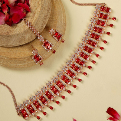 ANOUK Brass Pink, Gold Jewellery Set(Pack of 1)