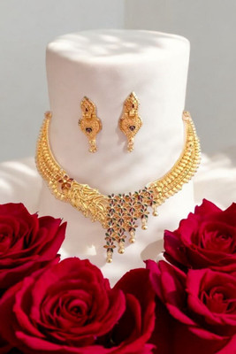 GHEVARIYA ENTER Alloy Gold Jewellery Set(Pack of 1)