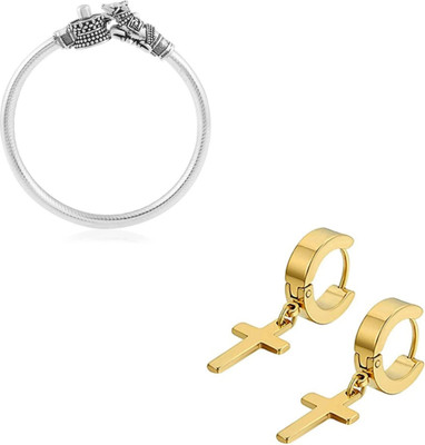 Vipunj Brass Gold-plated, Silver Silver, Gold Jewellery Set(Pack of 2)