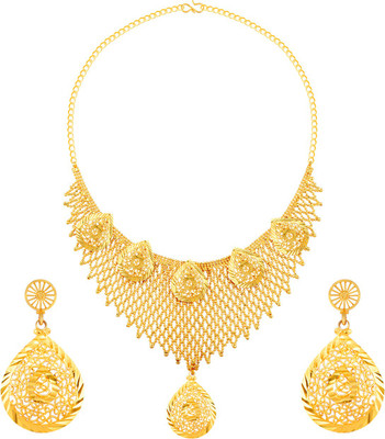 SILVER SHINE Alloy Gold-plated Gold Jewellery Set(Pack of 1)