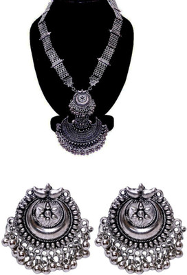 percoado Alloy Black Silver Silver Jewellery Set(Pack of 1)