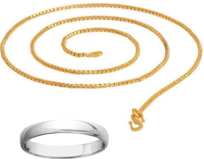 mattrachaya Alloy Sterling Silver, Gold-plated Silver, Gold Jewellery Set(Pack of 2)