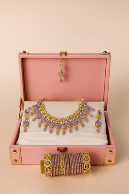 Mogha Jewels Alloy Gold-plated Gold Jewellery Set(Pack of 1)