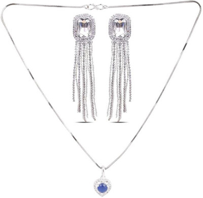 SRK Fashions Alloy Blue, White Jewellery Set(Pack of 1)